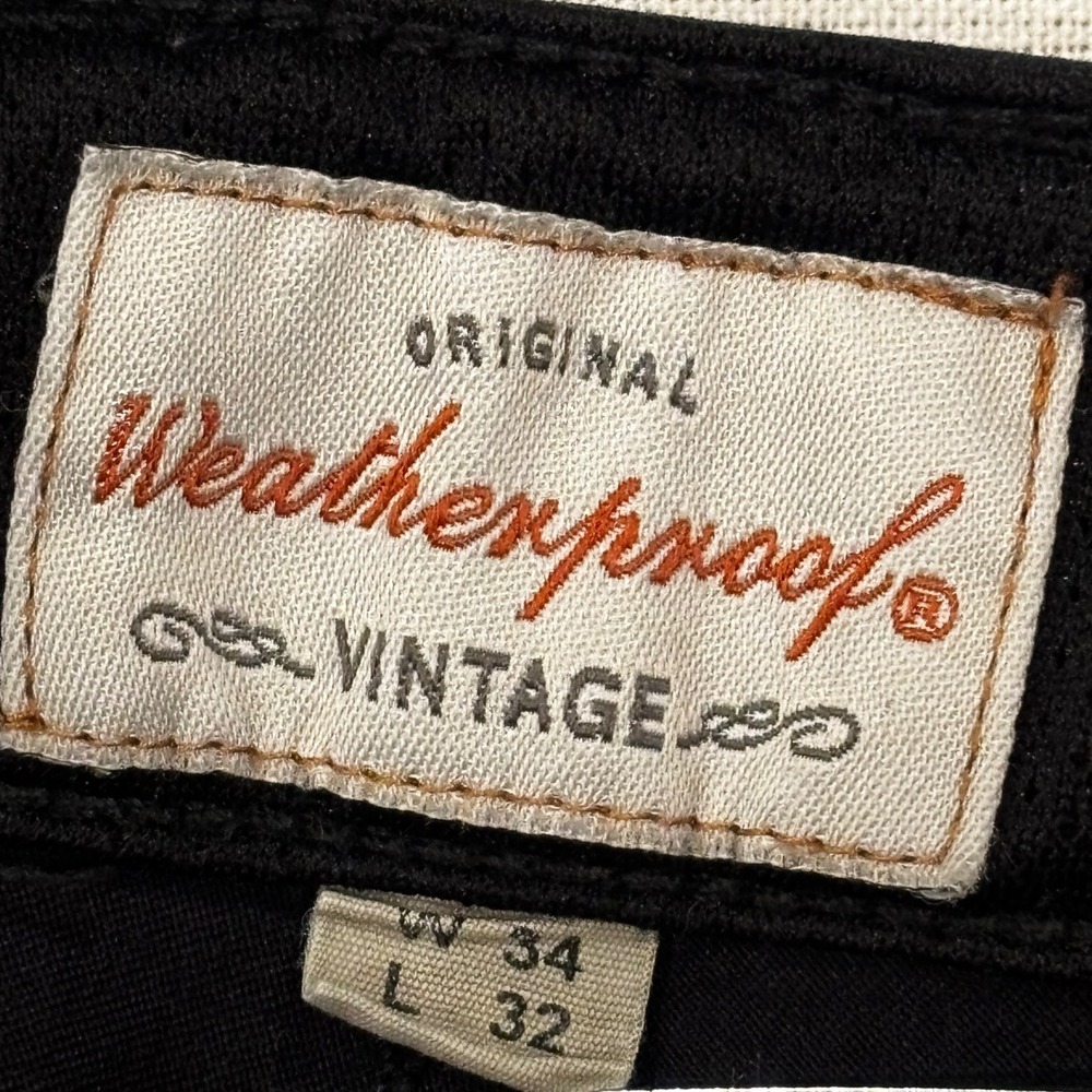 Weatherproof Vintage Mens Straight Fit Black Nylon Stretch Pants 34x32 - Picture 8 of 8